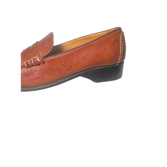 Cole Haan Loafers 10 B Country Hand Sewn Brown Leather SlipOn VTG Made in Brazil main image 6